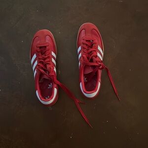 ADIDAS. Sambas. Red. Women’s 7.5.